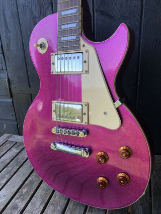 Vintage Epiphone Les Paul Purple Sparkle Limited Edition Electric Guitar