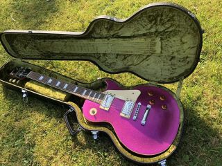Vintage Epiphone Les Paul Purple Sparkle Limited Edition Electric Guitar 3