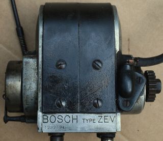 Vintage Bosch Type Zev Early Brass Era Automobile Magneto,  Pat 1908,  Scarce