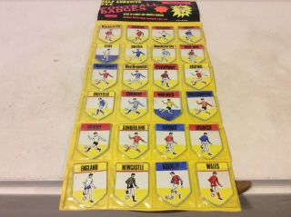 Vintage 1960s Football Team Badges Stickers