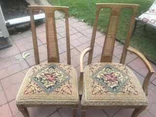 Vintage Triune by Drexel Heritage Expandable Dining Table & Chairs Set 3
