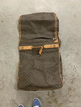 Louis Vuitton Vintage Fold Garment Suit Bag Monogram Canvas Unsure If Authentic