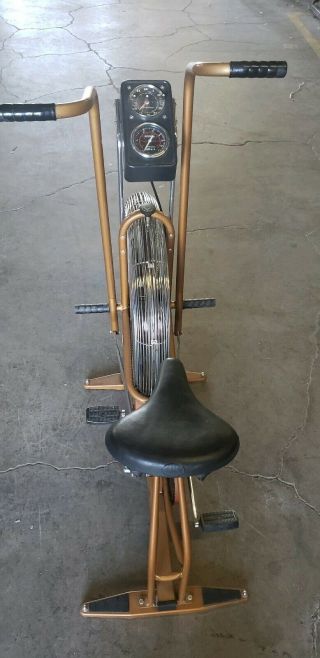 Collector ' s item Vintage Gold Schwinn Airdyne Exercise Bike NEAR 3