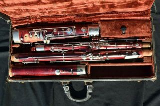 Vintage C.  G.  Conn 8r Bassoon - Needs Pads And Repair