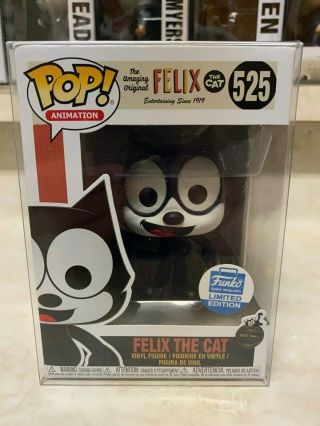 Funko Pop Felix The Cat 525 In Pop Protector Shop Limited Edition Animation