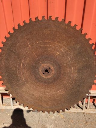 Old Vintage Sawmill Circular Saw Blade 60 " Diameter