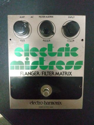 Vintage Electro Harmonix Electric Mistress Flanger/filter Matrix Fx Pedal