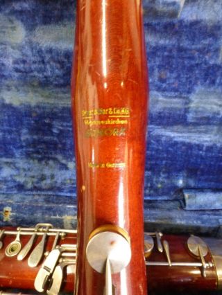 Vintage Oscar Adler Sonora Wood Bassoon w\case NOT 2