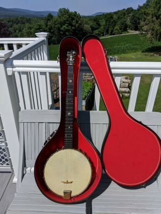 Vintage S.  S.  Stewart - 5 - String Banjo - 20th Century Model Made In Phil 