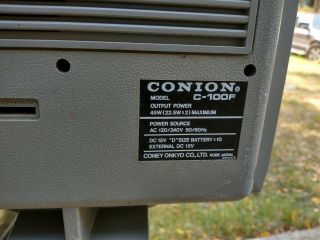 VINTAGE Conion C - 100F Boombox 3
