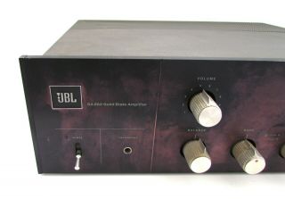 JBL SA - 660 Integrated Stereo Amplifier James B.  Lansing Vintage Audiophile Amp 2