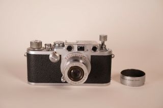 Vintage Leica Drp Ernst Leitz Wetzlar Ser 453860 German Germany Film Camera
