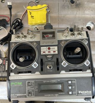Vintage Futaba FP - T8SGA - P Transmitter - Back to the Future - remote control Green 2