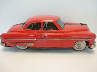 Vintage 1953 Tin Friction Car Fat Boy Pontiac Coupe Masudaya Ichiko Japan Rare