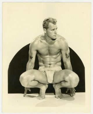 Jack Conant Gorgeous Beefcake 1950 Bob Mizer Amg Tattoo Nude Man Buff Physique