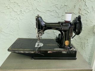 Singer Vintage Featherweight 221k Portable Sewing Machine And More