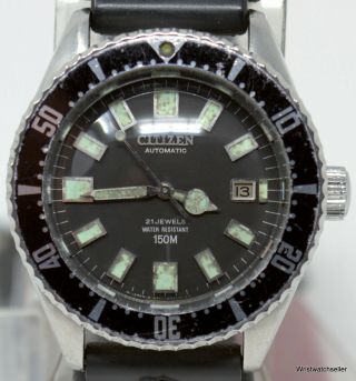 Vintage Citizen Reference 52 - 0110 Automatic 150m Divers 8210a Ships From Usa