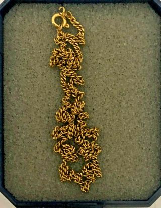 Antique Vintage 18 Carat Quality Gold Link Chain 50cm 8.  82g
