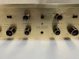 Vintage HH Scott Model 222C Stereomaster Vacuum Tube Amplifier Amp (G) 3