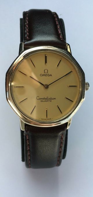 Vintage Omega Constellation Quartz Watch 10k Gold Filled Swiss Cal.  1330