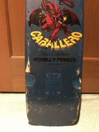 Vintage OG powell peralta steve caballero skateboard pig deck 1982 - 84 Tony Hawk 3