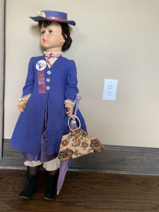 Vintage Horsman Mary Poppins Doll 36” All
