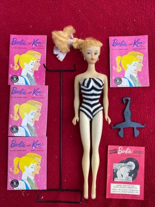 3 Barbie Blonde Ponytail,