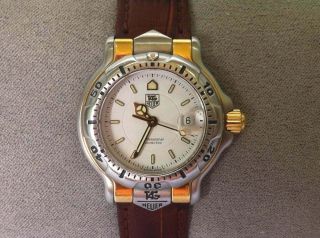 Ladies Tag Heuer Watch,  6000 Pro,  18 K Solid Gold,  S / Steel,  Vintage Swiss Made.