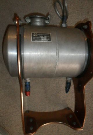 Vintage Mooneyes Fuel Tank 3.  5 Gallon Flip - Top Cap W/orig Mount Dragster Hotrod