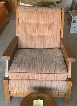Vintage Ranch Oak Furniture Lounge Chair by A Brandt of Ft Worth 2