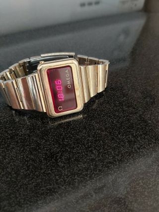 Omega Constellation 1602 Vintage digital Led watch Time Computer Watch 3