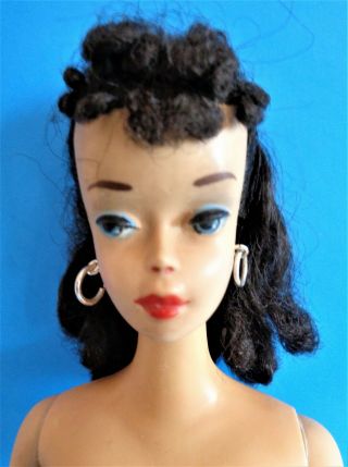 Vintage 4 Brunette Ponytail Barbie Untouched