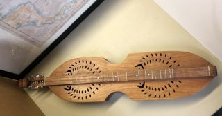 Vintage 6 String Mountain Dulcimer By James R Thompson Solid Cherry Wood