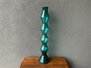 Blenko Studio Floor Vase Art Glass Vintage Mid Century Modern Eames Era