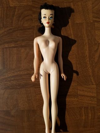 Early Vintage 3 Barbie Doll Brunette Ponytail 2