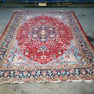 Vintage Large Chic Middle Eastern Wool Rug 275cm X 390cm