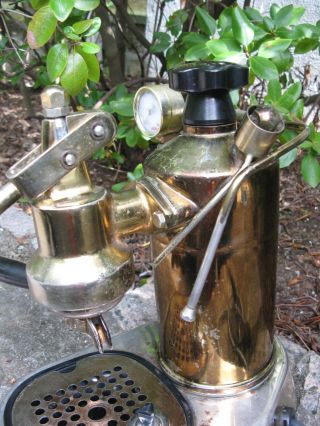 vintage LA PAVONI Professional brass bronze Lever Espresso coffee MACHINE 2
