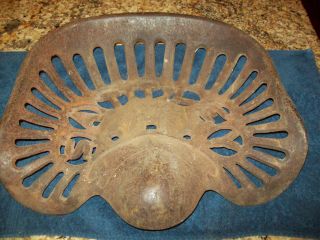 Antique Vintage Sattley Cast Iron Tractor/implement Seat Guaranteed