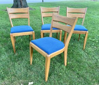 Set Of 4 Heywood Wakefield Cat’s Eye Dining Chairs - Mcm | Vintage | Mid Century
