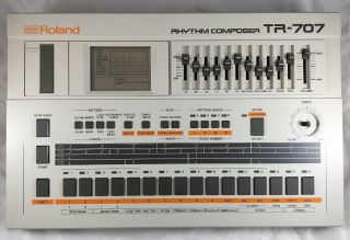 Vintage Roland Rhythm Composer Tr - 707 Drum Machine Sequencer,  See Details Bgh Mb