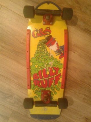 Vintage G&s Billy Ruff " Chalice " Complete Skateboard W/ Gullwing Pro & Sims