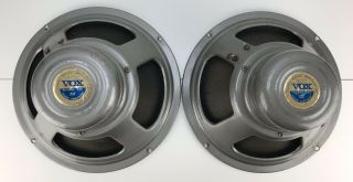 Vox Celestion Vintage T1088 12” Speaker 1964 Silver/gray Alnico Matching Pair