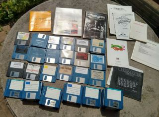 Vintage Commodore Amiga 500 Computer,  Disk Drive,  Software 3