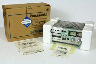 Panasonic Rs - 808 Vintage Stereo 8 Track Tape Deck W/box.  Mib  Video