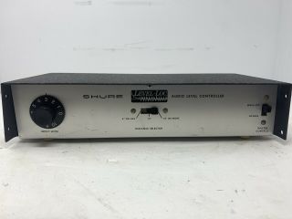 Vintage Shure M62 Level Loc Audio Level Controller As - Is Mw2