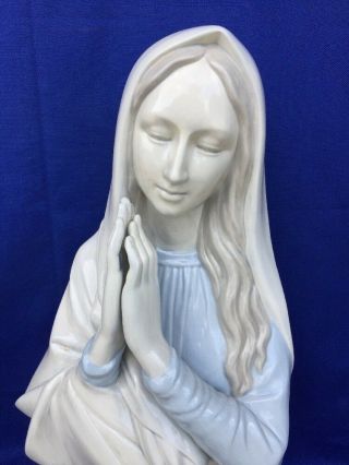 Vintage MADONNA Catholic Pedestal Statue VIRGIN MARY UNIQUE & ONE OF KIND ❤️j8 2