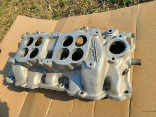 Vintage Weiand " Say Why - And " Big Block Chevy Dual Quad Intake Day2