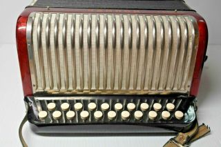 Vintage Hohner Erica Accordion Squeezebox Made in Germany 2