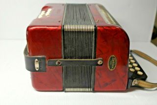 Vintage Hohner Erica Accordion Squeezebox Made in Germany 3