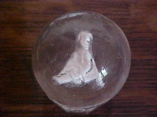 Large Vintage German Sulfide Marble 2.  1/16 " Victoria Girl Surface Minty